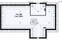 Projekt domu parterowego Z2 f+ L 40 GP ant - rzut poddasza