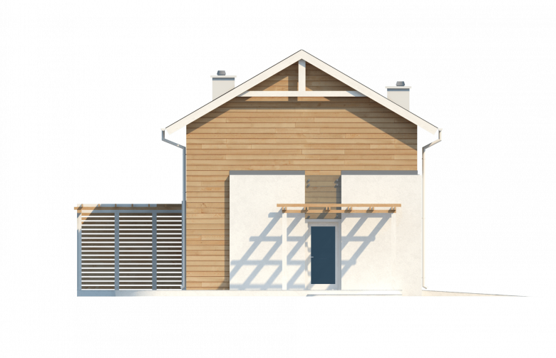 Projekt domu z poddaszem Z115 - elewacja 2