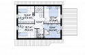 Projekt domu z poddaszem Z117 - rzut poddasza