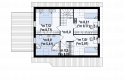 Projekt domu z poddaszem Z117 - rzut poddasza