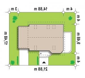 Usytuowanie budynku Z117 w wersji lustrzanej