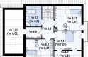 Projekt domu z poddaszem Z120 - rzut poddasza
