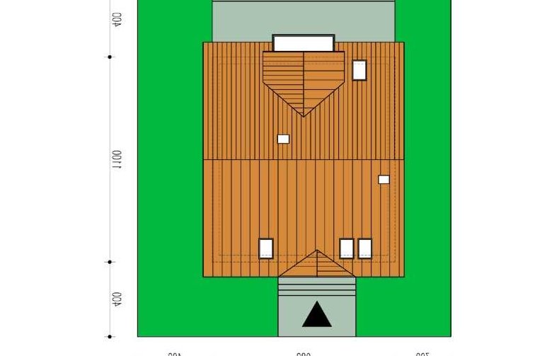 Projekt domu wielorodzinnego Melka - Usytuowanie - wersja lustrzana