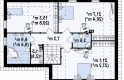 Projekt domu z poddaszem Z125 - rzut poddasza