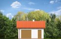 Projekt domu energooszczędnego Garaż BG02 (429) - elewacja 1