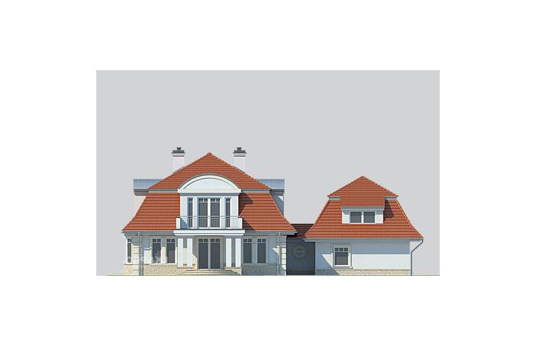 Projekt domu piętrowego LK&711 - elewacja 3