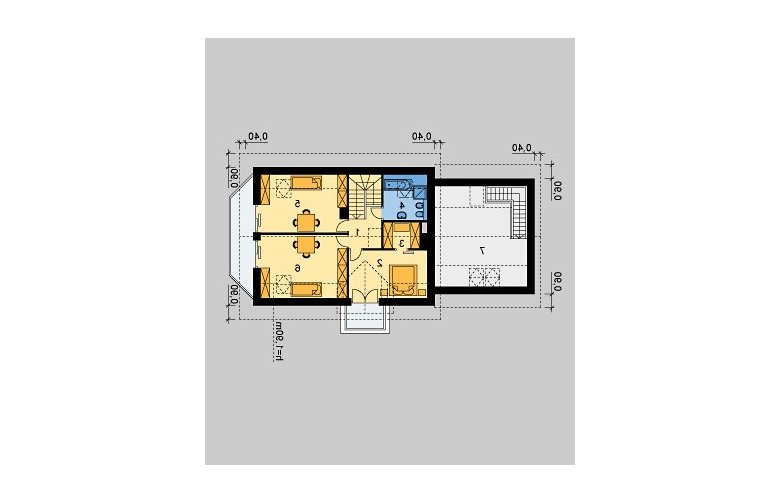 Projekt domu wielorodzinnego LK&712 - poddasze
