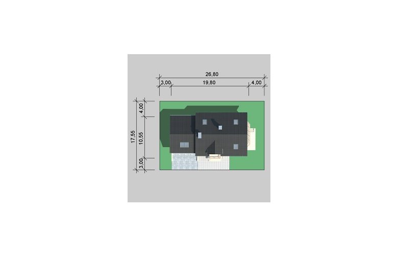 Projekt domu wielorodzinnego LK&712 - Usytuowanie