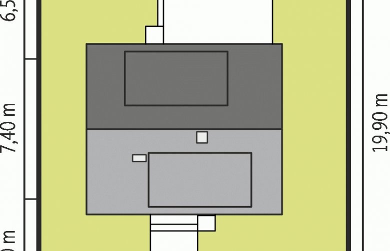 Projekt domu z poddaszem Calineczka - Usytuowanie