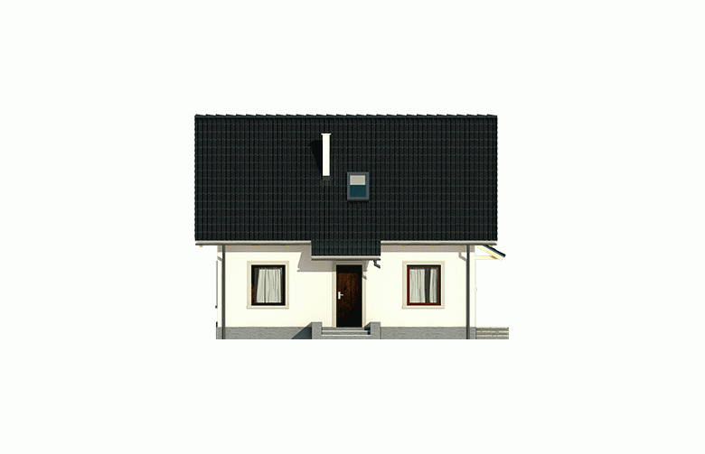 Projekt domu jednorodzinnego Celinka - elewacja 1