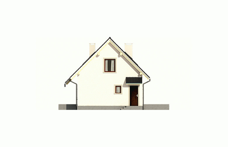 Projekt domu jednorodzinnego Celinka - elewacja 4