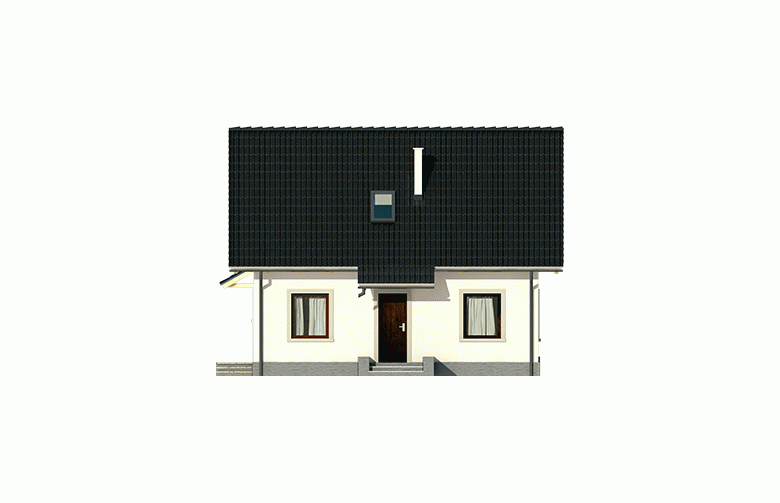 Projekt domu jednorodzinnego Celinka - elewacja 1