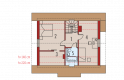 Projekt domu jednorodzinnego Celinka - poddasze