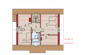 Projekt domu jednorodzinnego Celinka - poddasze
