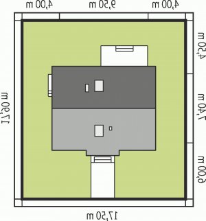 Usytuowanie budynku Celinka w wersji lustrzanej