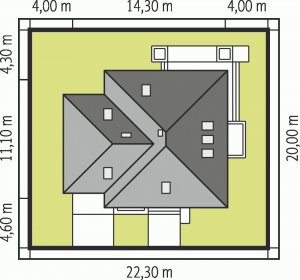 Usytuowanie budynku Jarek G1