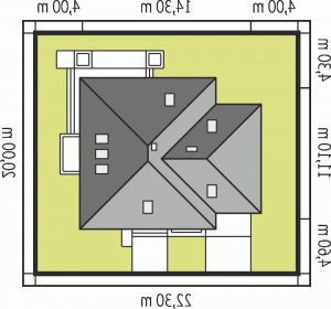 Usytuowanie budynku Jarek G1 w wersji lustrzanej