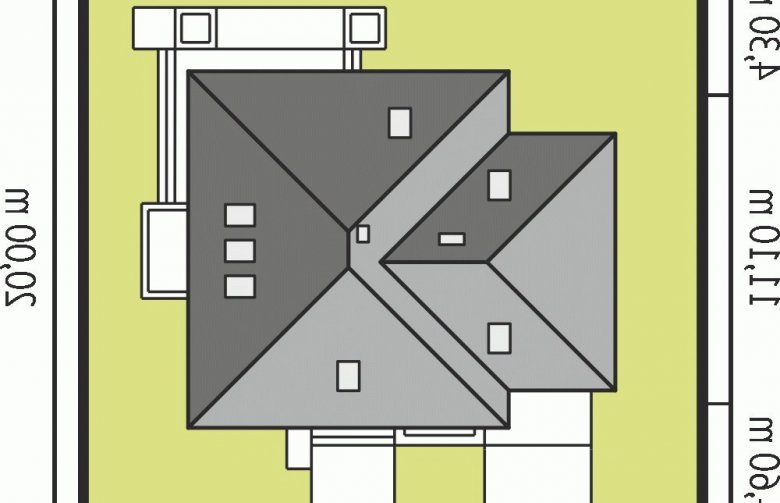Projekt domu jednorodzinnego Jarek G1 - Usytuowanie - wersja lustrzana