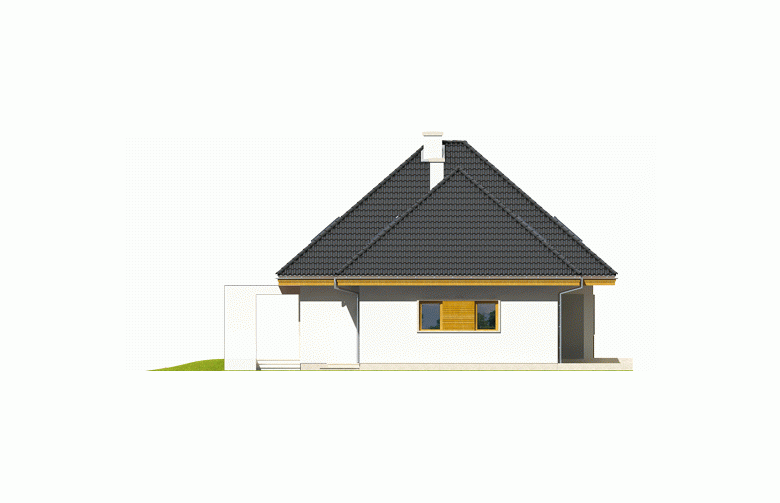 Projekt domu jednorodzinnego Jarek II G1 - elewacja 2