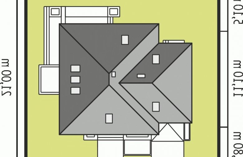 Projekt domu jednorodzinnego Jarek II G1 - Usytuowanie - wersja lustrzana