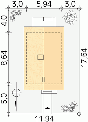 Usytuowanie budynku Mini 2