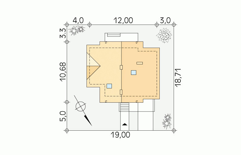 Projekt domu wielorodzinnego Mini - Usytuowanie