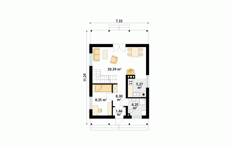 Projekt domu wielorodzinnego Mikrus 2 - 