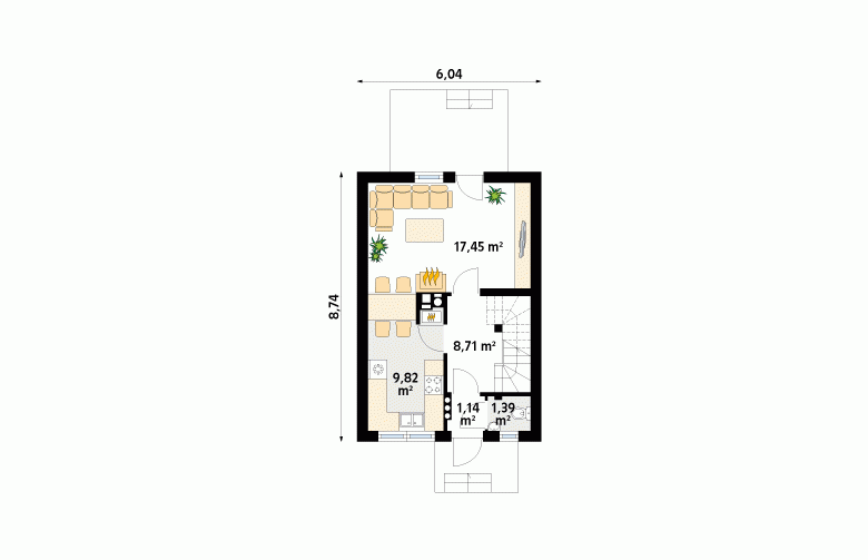 Projekt domu wielorodzinnego Mini 3 - 