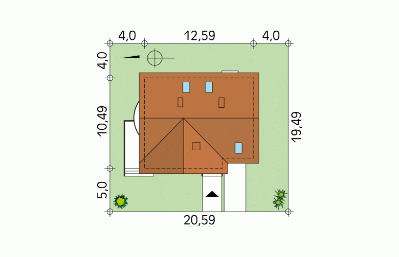 Projekt domu wielorodzinnego Nutka 2 - Usytuowanie