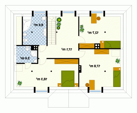 Rzut projektu Opus - wersja lustrzana