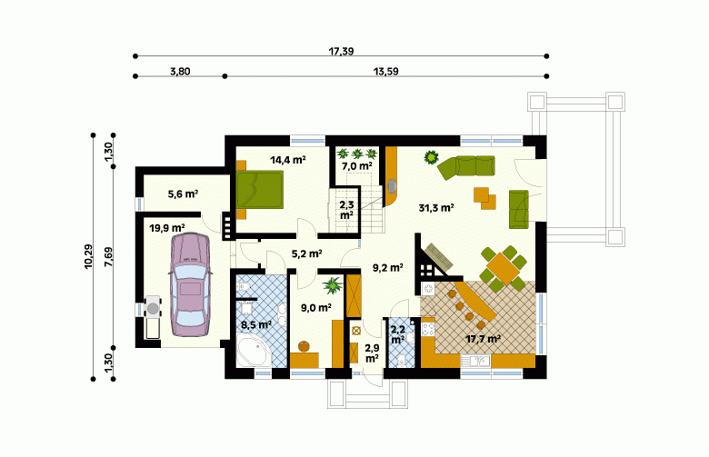 Projekt domu wielorodzinnego Opal - 