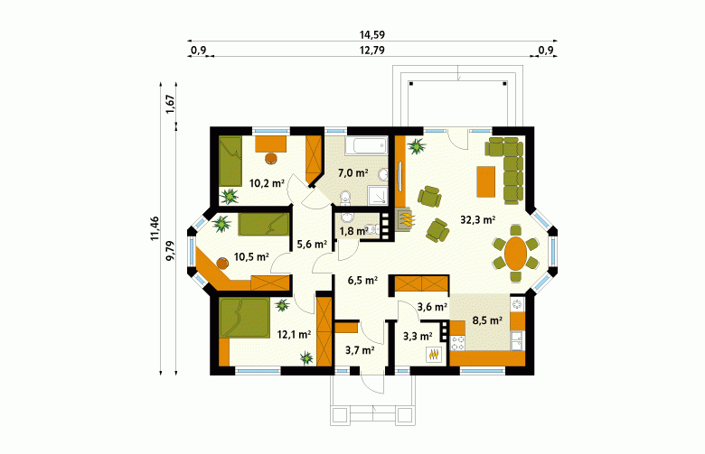 Projekt domu dwurodzinnego Poemat - 