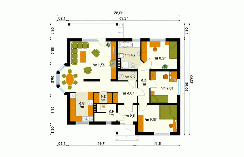 Projekt domu wielorodzinnego Poemat 4 - 