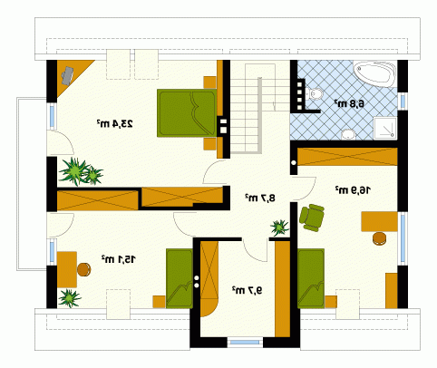 Rzut projektu Poezja 2 - wersja lustrzana