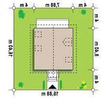 Usytuowanie budynku Z1 L D 2k w wersji lustrzanej