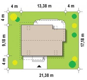 Usytuowanie budynku Z129