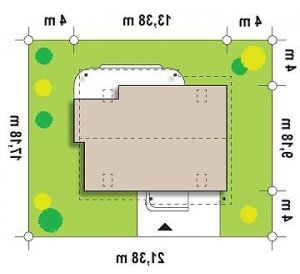 Usytuowanie budynku Z129 w wersji lustrzanej