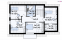 Projekt domu z poddaszem Z126 - rzut poddasza