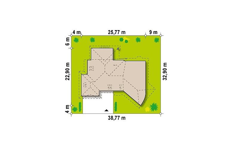 Projekt domu z poddaszem Zr5 - Usytuowanie