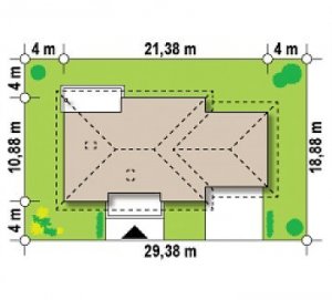 Usytuowanie budynku Z35