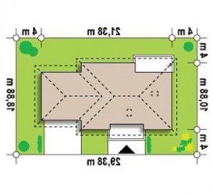 Usytuowanie budynku Z35 w wersji lustrzanej