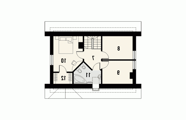 Projekt domu jednorodzinnego BONSAI - 