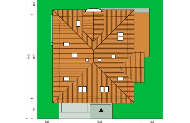 Projekt domu wielorodzinnego Adam - Usytuowanie - wersja lustrzana