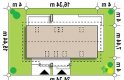 Projekt domu z poddaszem Z184 dom jednorodzinny dwulokalowy - usytuowanie - wersja lustrzana