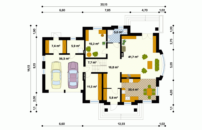 Projekt domu wielorodzinnego Posejdon - 