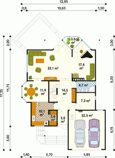 Rzut projektu Sasanka dr-ST