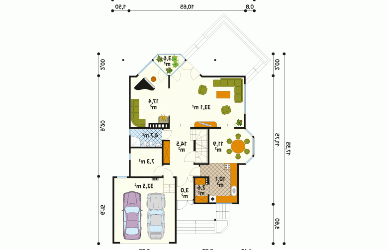 Projekt domu z bala Sasanka dr-ST - 