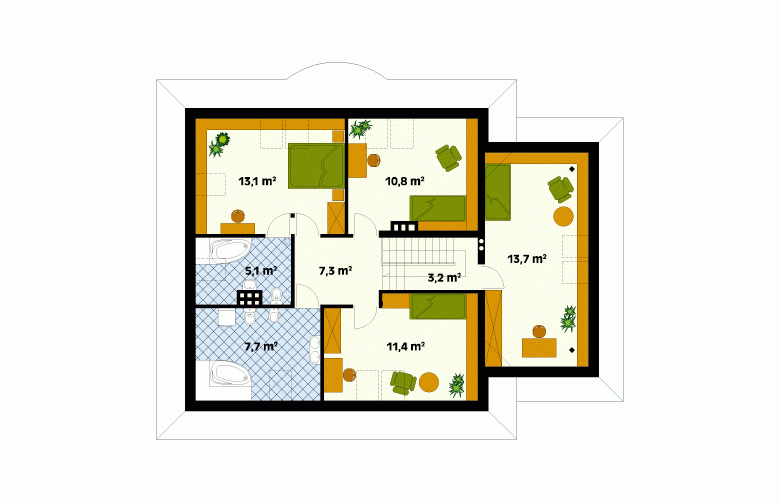 Projekt domu wielorodzinnego Skowronek 2 - 