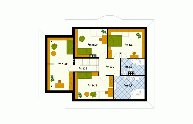 Projekt domu wielorodzinnego Skowronek 2 - 