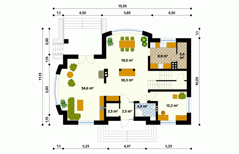 Projekt domu wielorodzinnego Arka - 